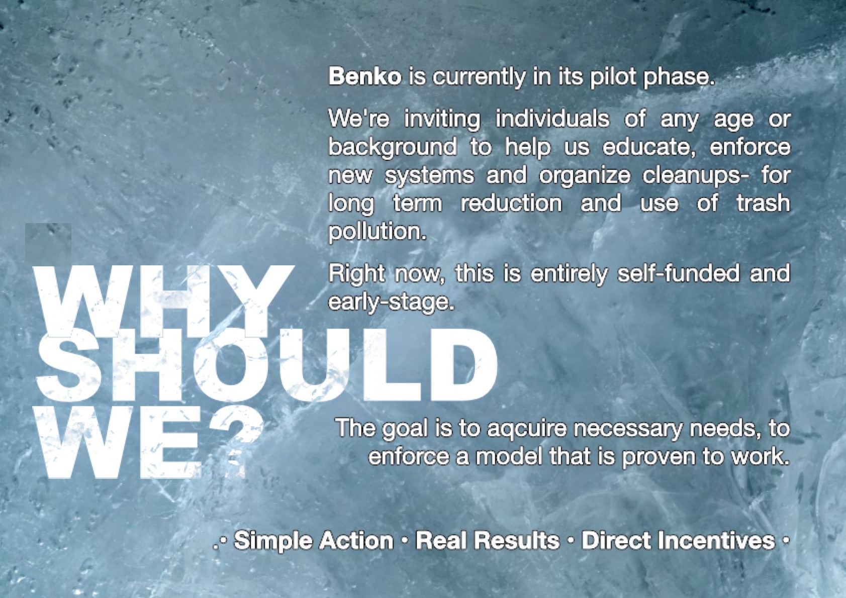 Benko overview - Why Should We