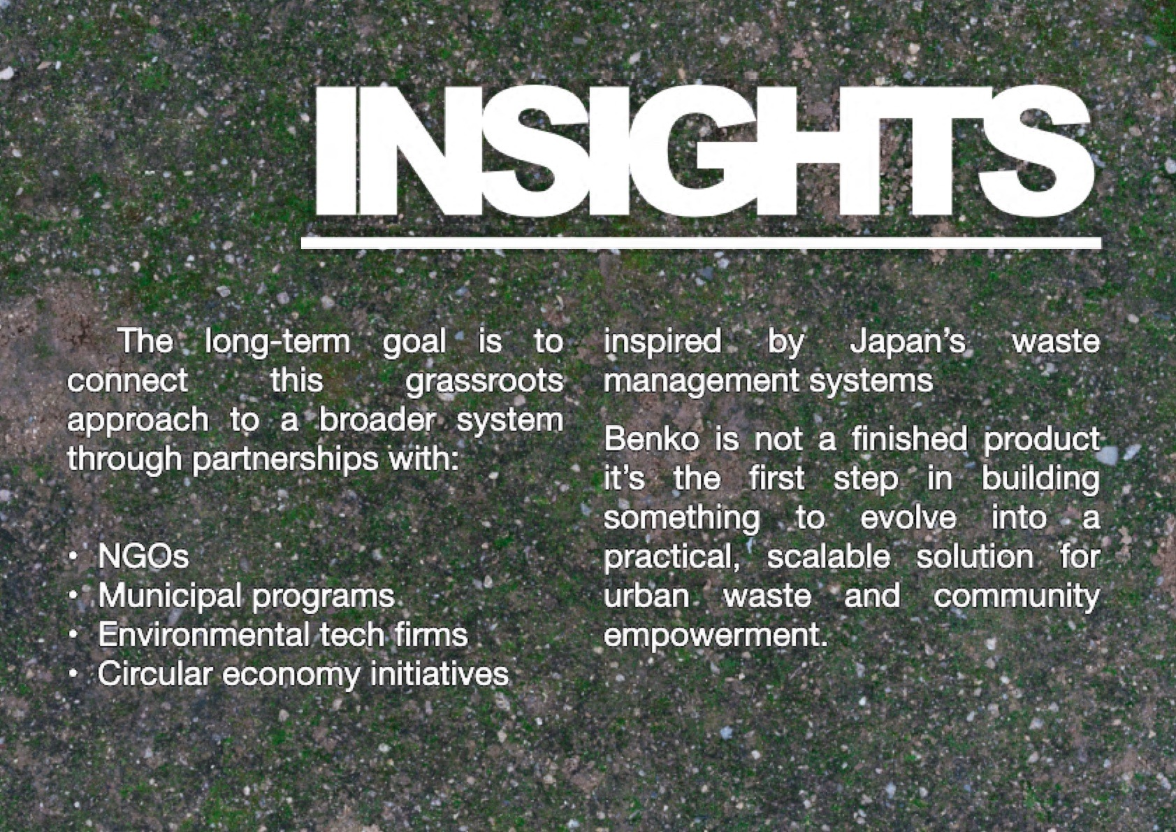 Benko overview - Insights